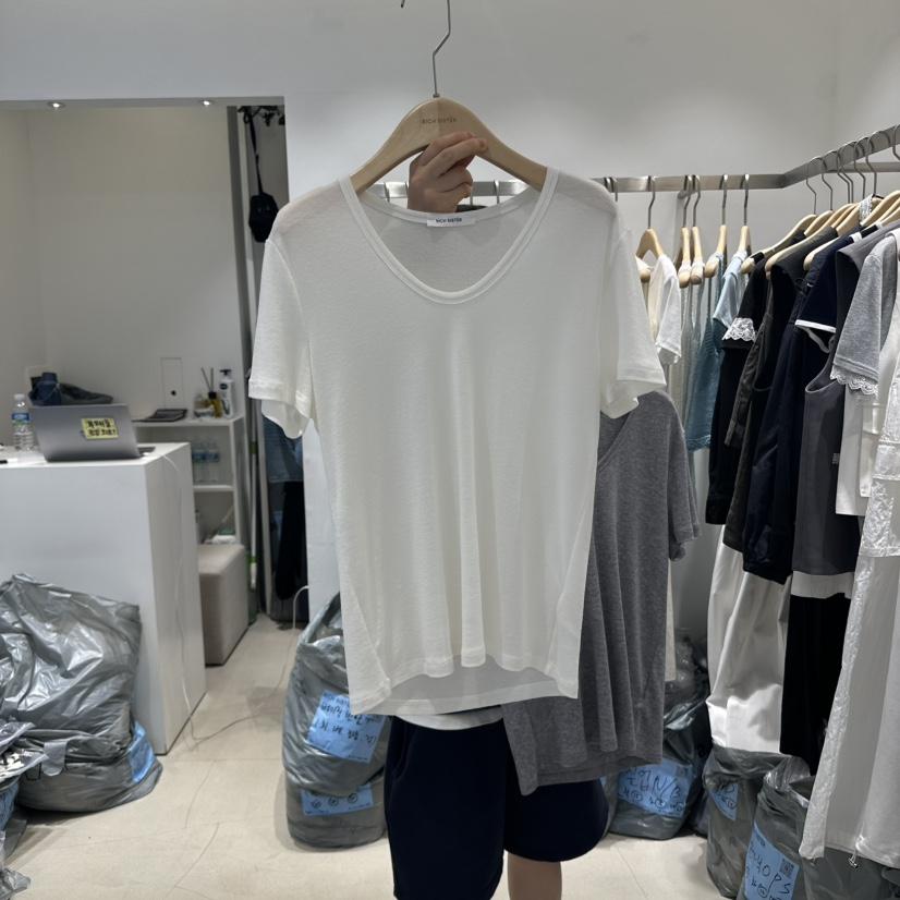 RICH SISTER直郵韓國代購㊣女裝新品時尚推薦25春夏熱賣T恤RICH SISTERT恤