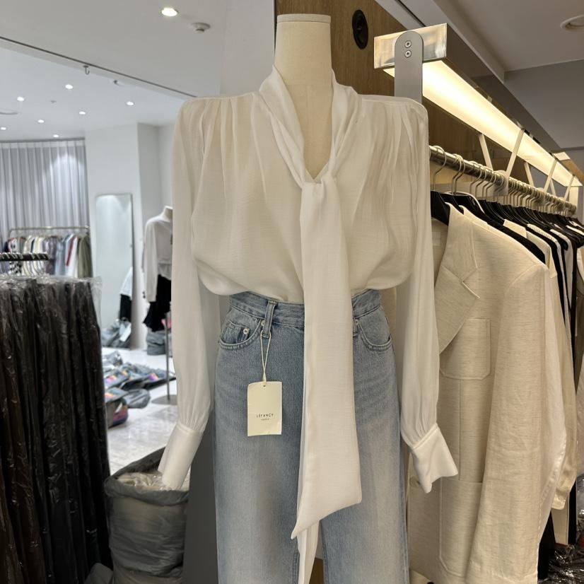 LEFANCY韓國㊣直郵東大門代購女裝新品熱賣人氣休閑襯衫蕾絲衫LEFANCY襯衫/蕾絲衫