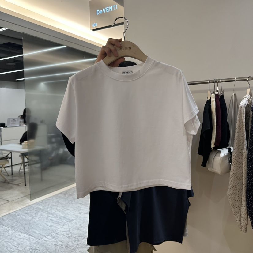 DE VENTI韓國直郵㊣女裝新品熱賣25春夏推薦人氣時尚休閑T恤DE VENTIT恤