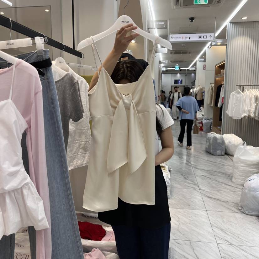 RUMIRU/AWEAR韓國㊣直郵東大門代購女裝新品推薦休閑吊帶背心awear/RUMIRU吊帶/背心