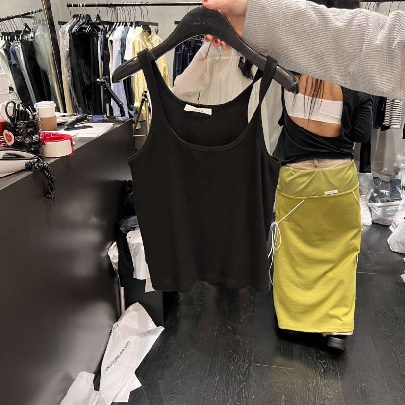 TUG韓國直郵㊣東大門實拍女裝新品時尚25春夏熱賣休閑吊帶背心TUG吊帶/背心