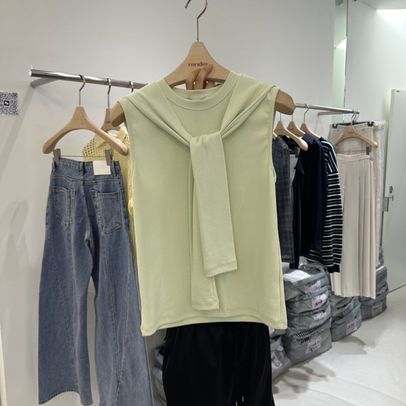 RENDER直郵韓國代購㊣女裝新品25春夏休閑人氣熱賣吊帶背心RENDER吊帶/背心