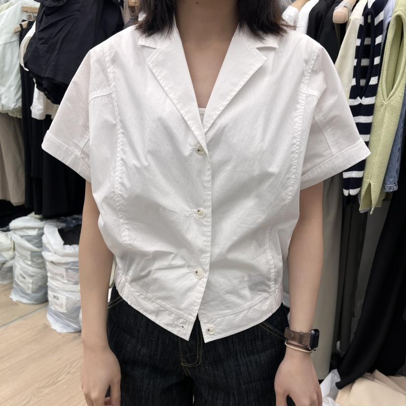 MOI-A韓國㊣直郵東大門代購女裝新品推薦熱賣25春夏襯衫蕾絲衫MOI-A襯衫/蕾絲衫
