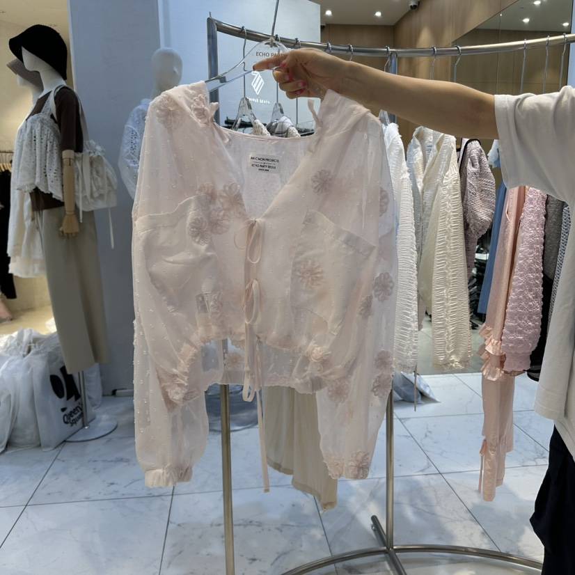 ECHOPARTY韓國㊣直郵東大門代購女裝新品推薦襯衫蕾絲衫連帽衫ECHOPARTY襯衫/蕾絲衫