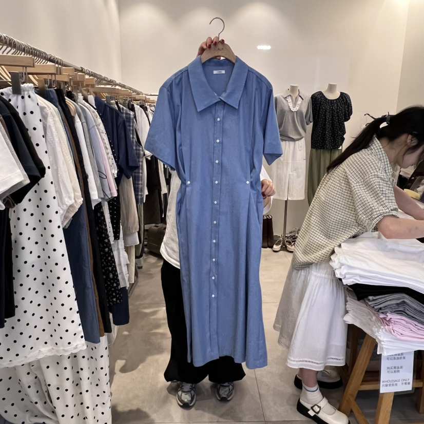 TAN&amp;COMO直郵韓國代購㊣女裝新品休閑人氣時尚25春夏連衣裙tan-COMO連衣裙
