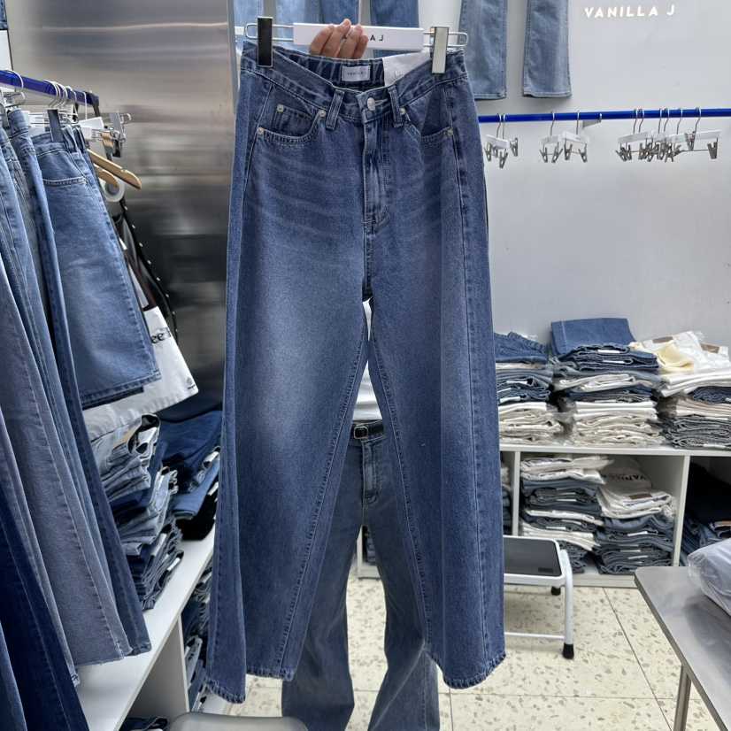VANILLA J韓國㊣直郵東大門代購女裝新款25春夏推薦牛仔褲VANILLA J牛仔褲