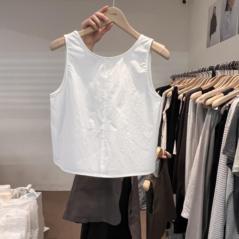 OBJECT韓國㊣直郵東大門代購女裝新品25春夏時尚休閑吊帶背心OBJECT吊帶/背心
