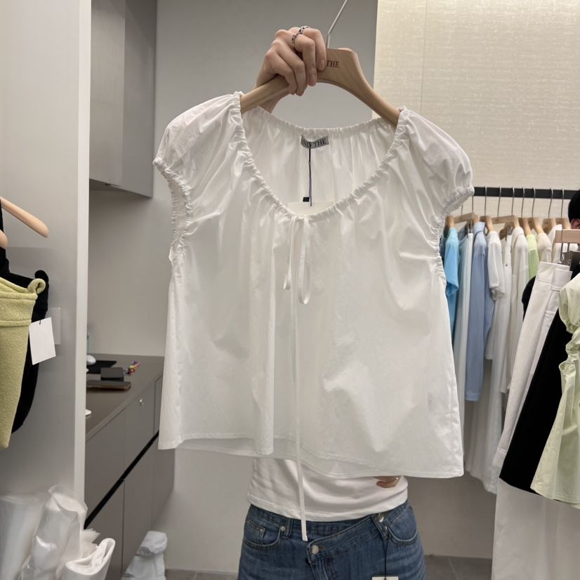 AND THE韓國㊣直郵東大門代購女裝新品時尚熱賣襯衫蕾絲衫AND THE襯衫/蕾絲衫