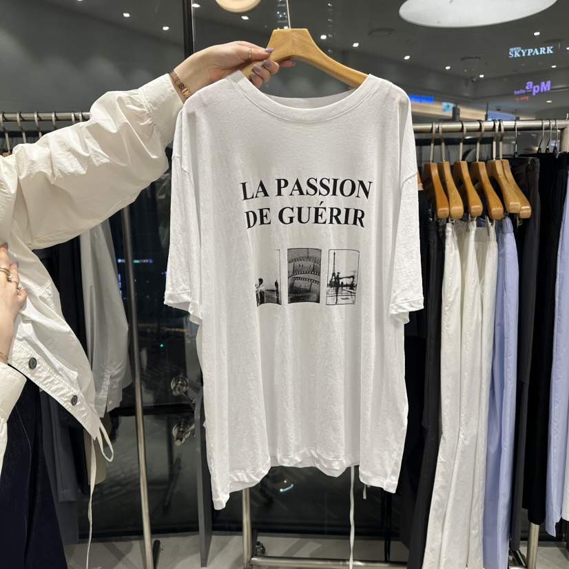 TREND SELLER/G直郵韓國代購㊣女裝新品25春夏時尚休閑T恤G/TREND SELLERT恤