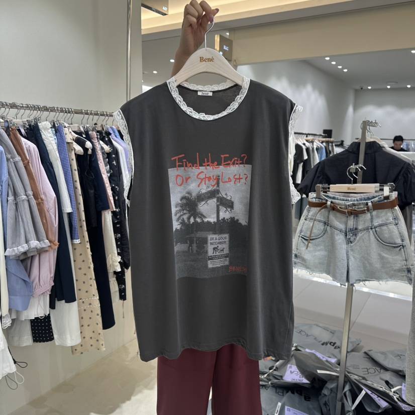 BENE韓國直郵㊣東大門實拍女裝新品熱賣休閑人氣推薦吊帶背心BENE吊帶/背心