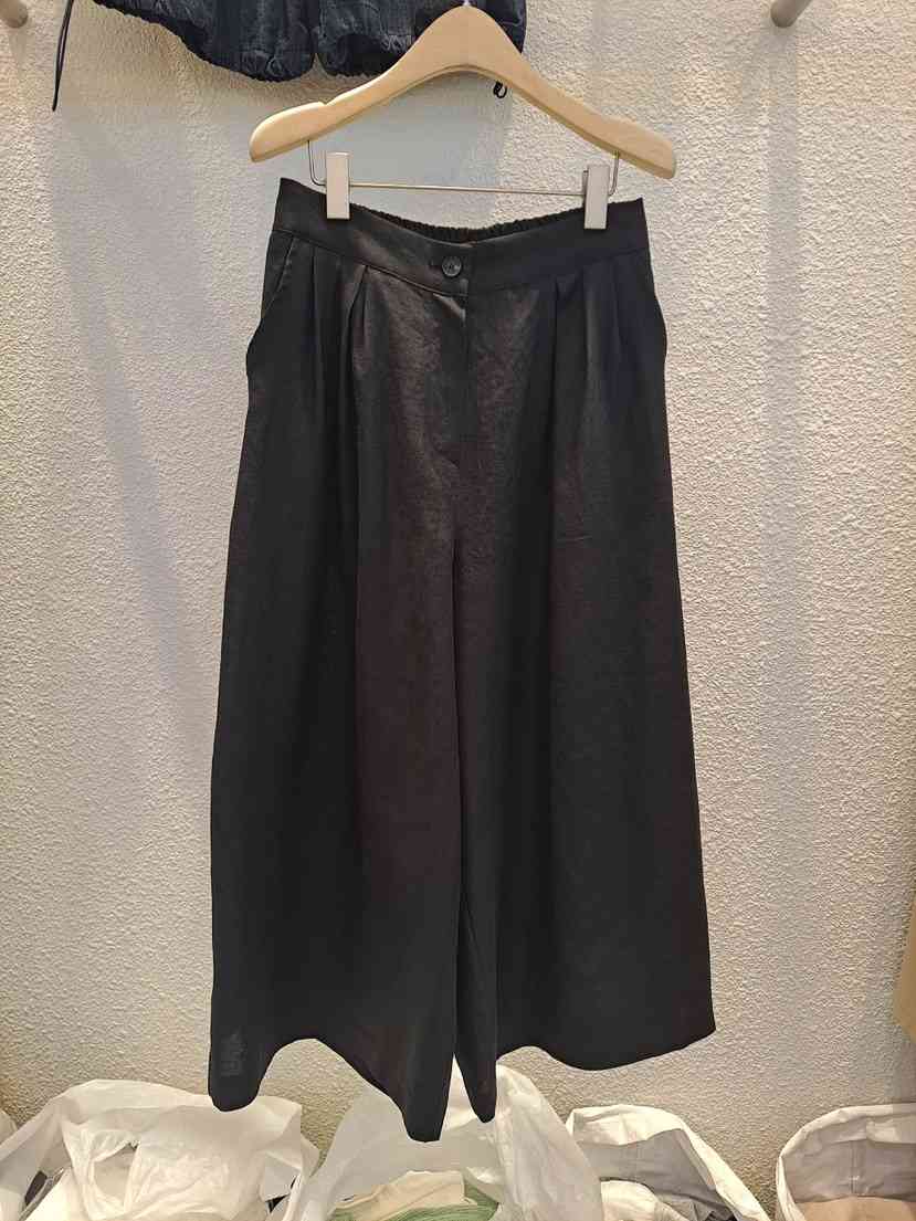 THE SIL直郵韓國代購㊣女裝新款25春夏時尚推薦休閑褲亞麻THE SIL/1 2ILLY休閑褲