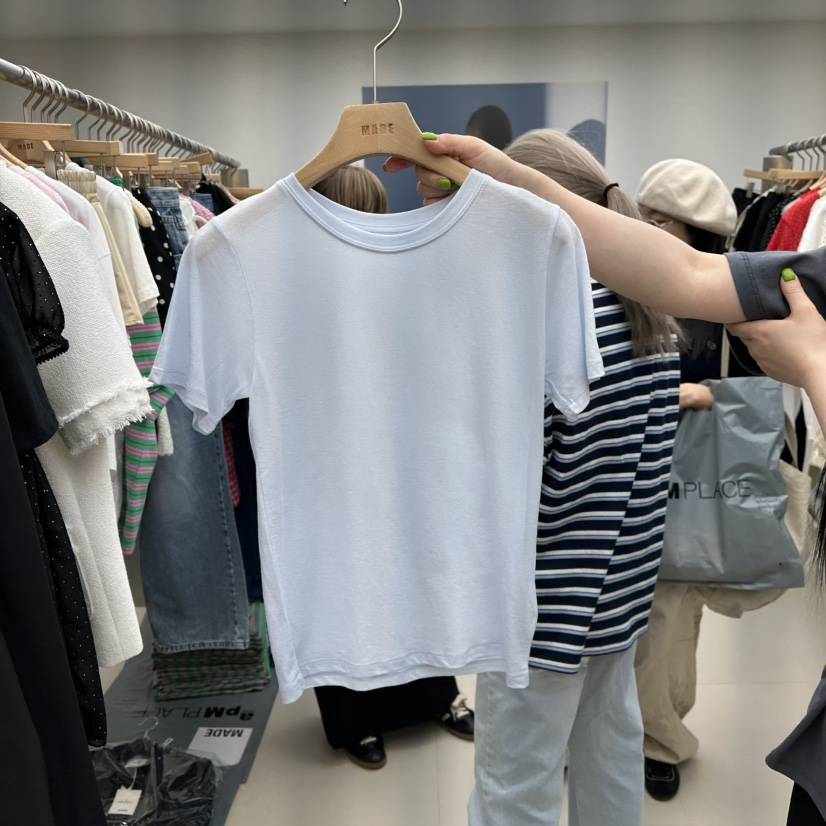 MADE-P韓國直郵㊣東大門實拍女裝新款熱賣25春夏休閑時尚T恤MADE-PT恤
