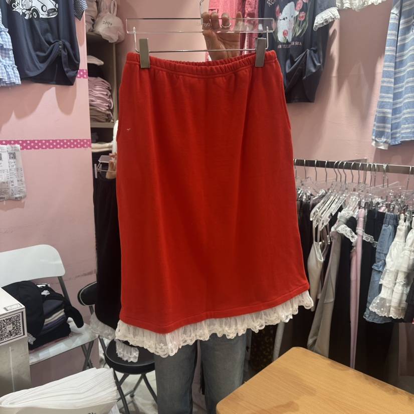 MA NYO直郵韓國代購㊣女裝新品25春夏熱賣休閑半身裙中短裙MA NYO半身裙/中短裙