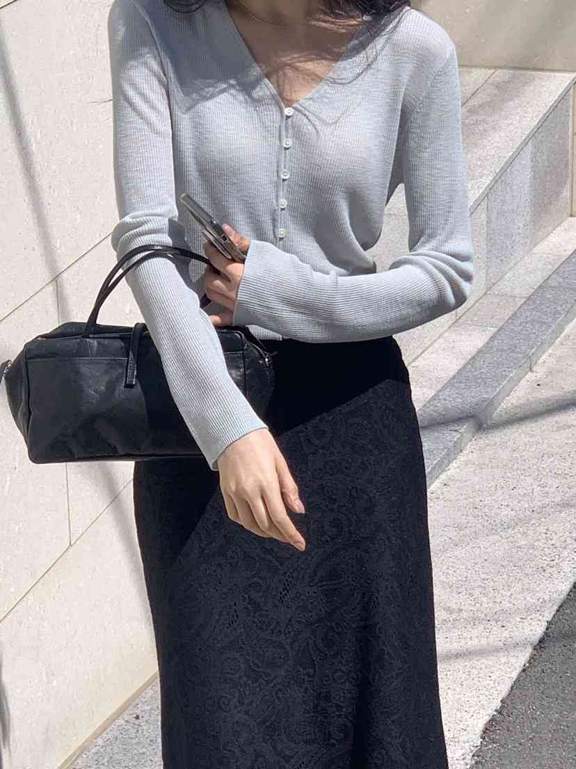 LOGARDEN韓國㊣直郵東大門代購女裝新品25春夏休閑長袖T恤開衫LO GARDEN長袖T恤