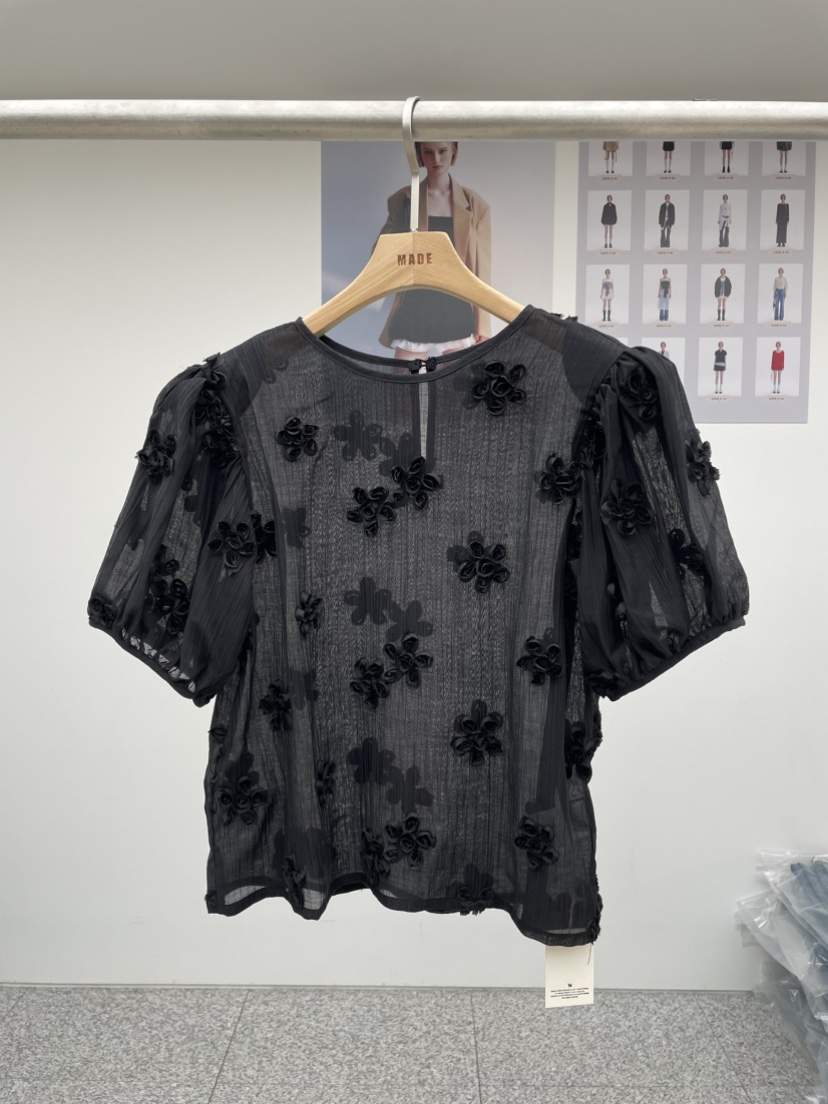 MADE-P韓國直郵㊣女裝新品推薦熱賣25春夏時尚人氣襯衫蕾絲衫MADE-P襯衫/蕾絲衫