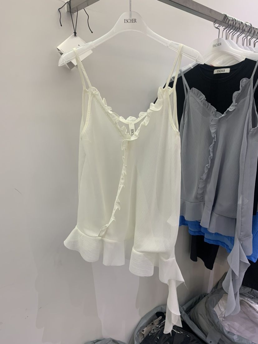 ESCHER直郵韓國代購㊣女裝新品25春夏時尚人氣推薦吊帶背心ESCHER吊帶/背心