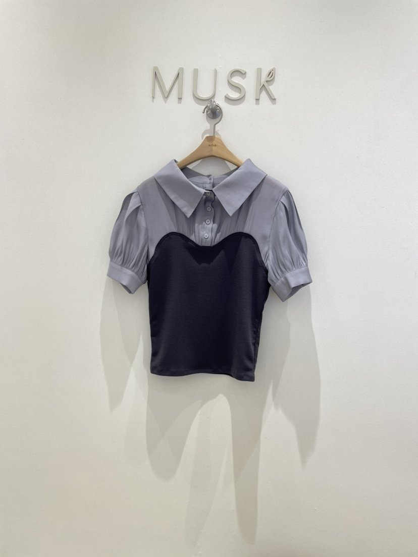 MUSK韓國直郵㊣女裝新款時尚熱賣休閑人氣推薦25春夏襯衫蕾絲衫MUSK襯衫/蕾絲衫
