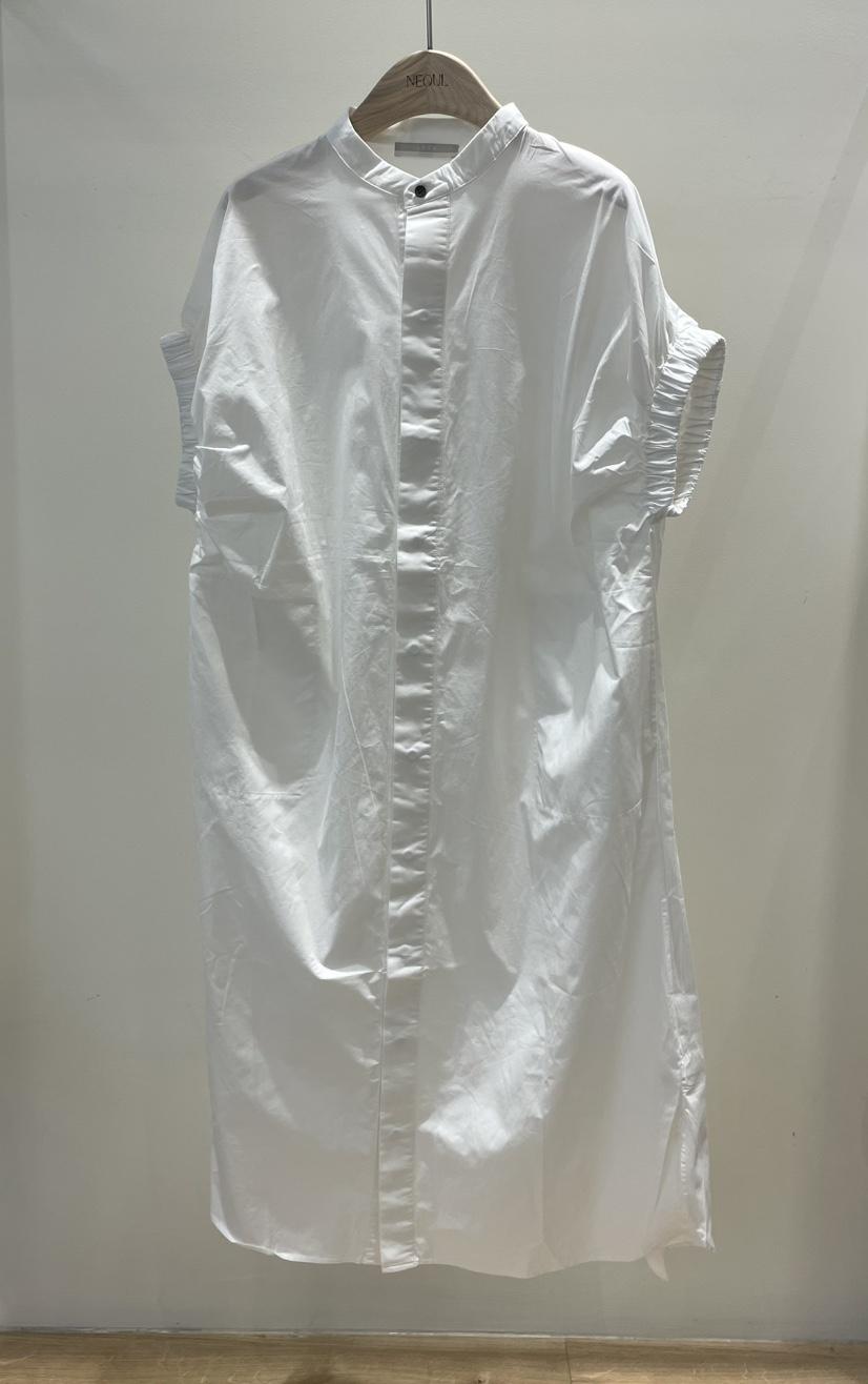 NEOUL韓國直郵㊣女裝新品25春夏休閑推薦熱賣人氣時尚連衣裙NEOUL/ahin雙領標簽連衣裙