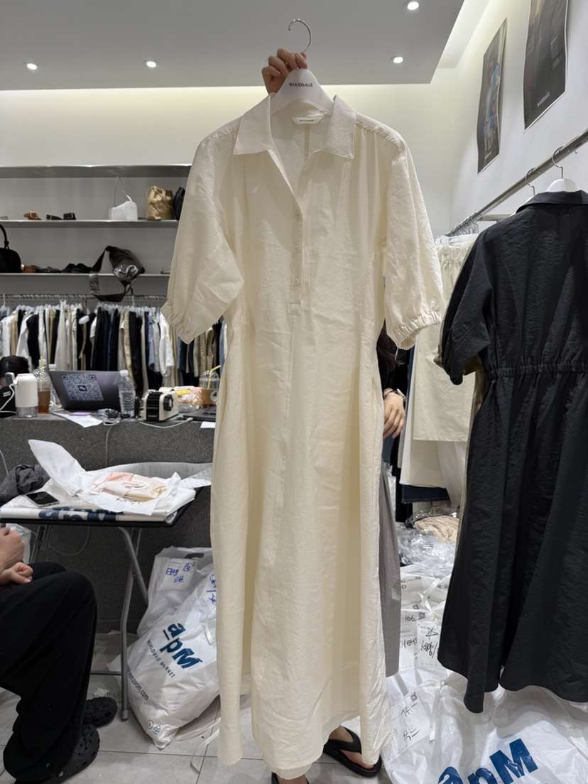 WOOD SAGE韓國直郵㊣東大門實拍女裝新品人氣時尚25春夏連衣裙WOOD SAGE連衣裙