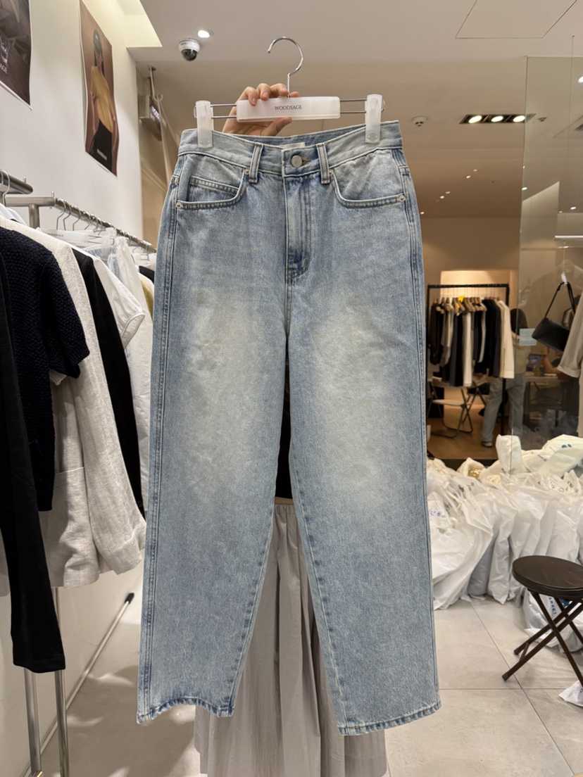 WOOD SAGE韓國㊣直郵東大門代購女裝新品人氣休閑推薦牛仔褲WOOD SAGE牛仔褲