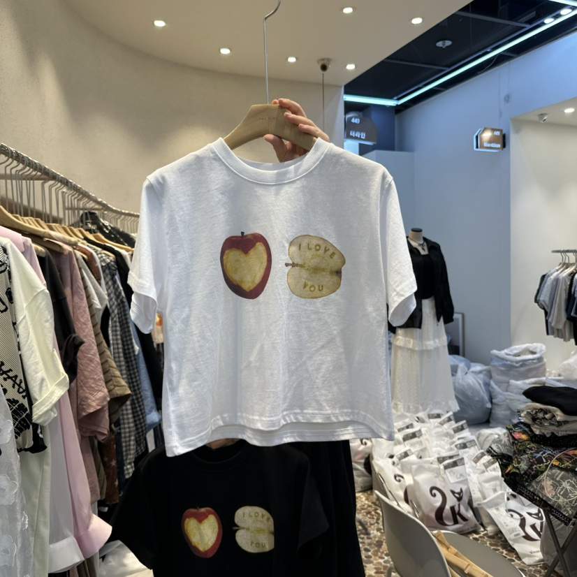THE LINE-Q韓國㊣直郵東大門代購女裝新品休閑推薦時尚T恤THE LINE-qT恤