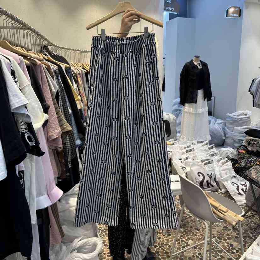 THE LINE-Q直郵韓國代購㊣女裝新品時尚休閑熱賣25春夏休閑褲THE LINE-q休閑褲