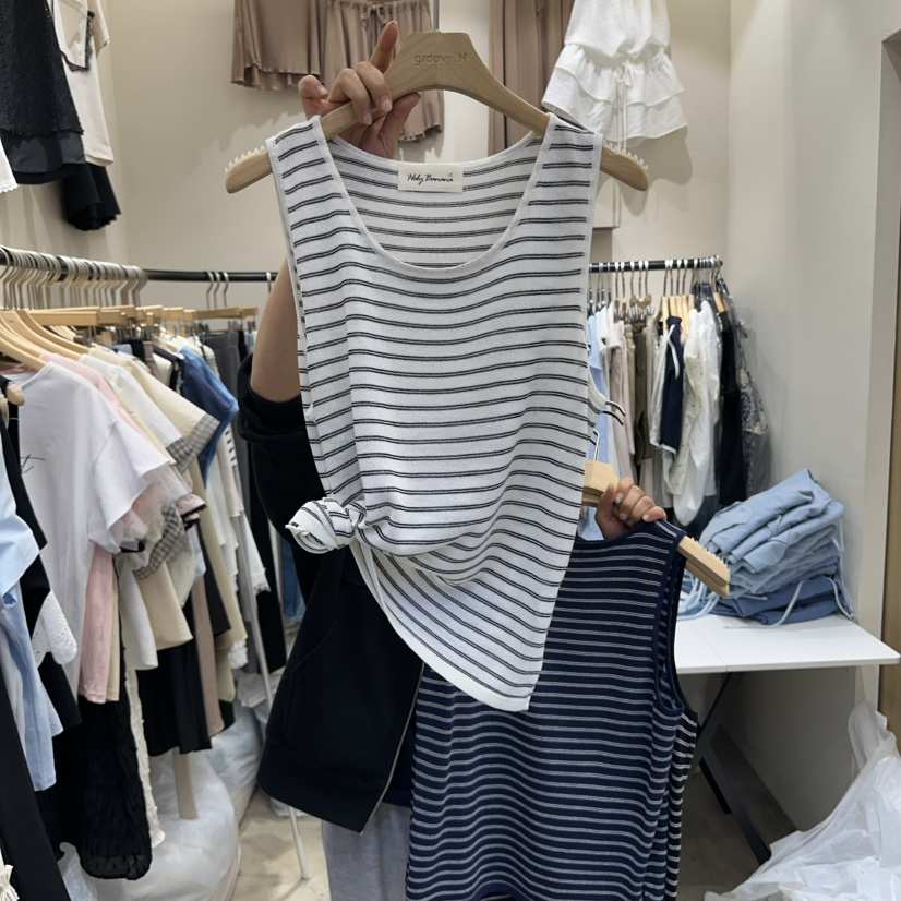 HOLYBANANA韓國直郵㊣東大門實拍女裝新品休閑25春夏吊帶背心groovy.H/HOLYBANANA吊帶/背心