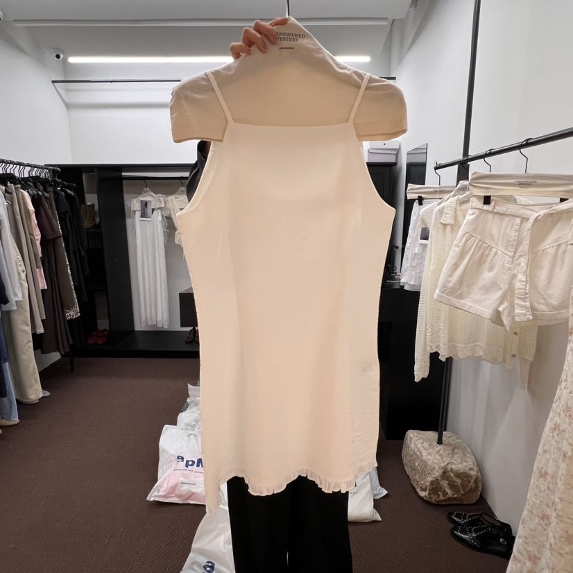 UNANSWERED-MYSTERY直郵韓國代購㊣女裝新品推薦連衣裙荷葉邊UNANSWERED/MYSTERY連衣裙