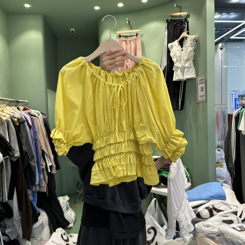 ROMANTIC NEWYORK韓國直郵㊣東大門實拍女裝新品時尚襯衫蕾絲衫ROMANTIC NEWYORK襯衫/蕾絲衫