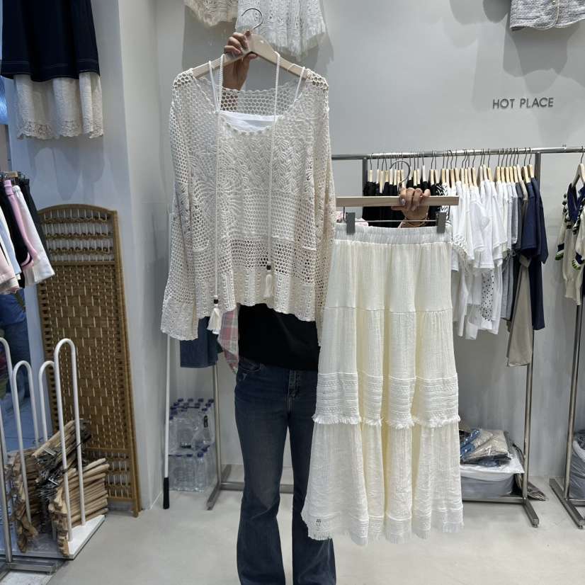 HOT PLACE直郵韓國代購㊣女裝新品推薦套裝含腰繩兩件套套裝HOT PLACE/DREAM GIRIS套裝