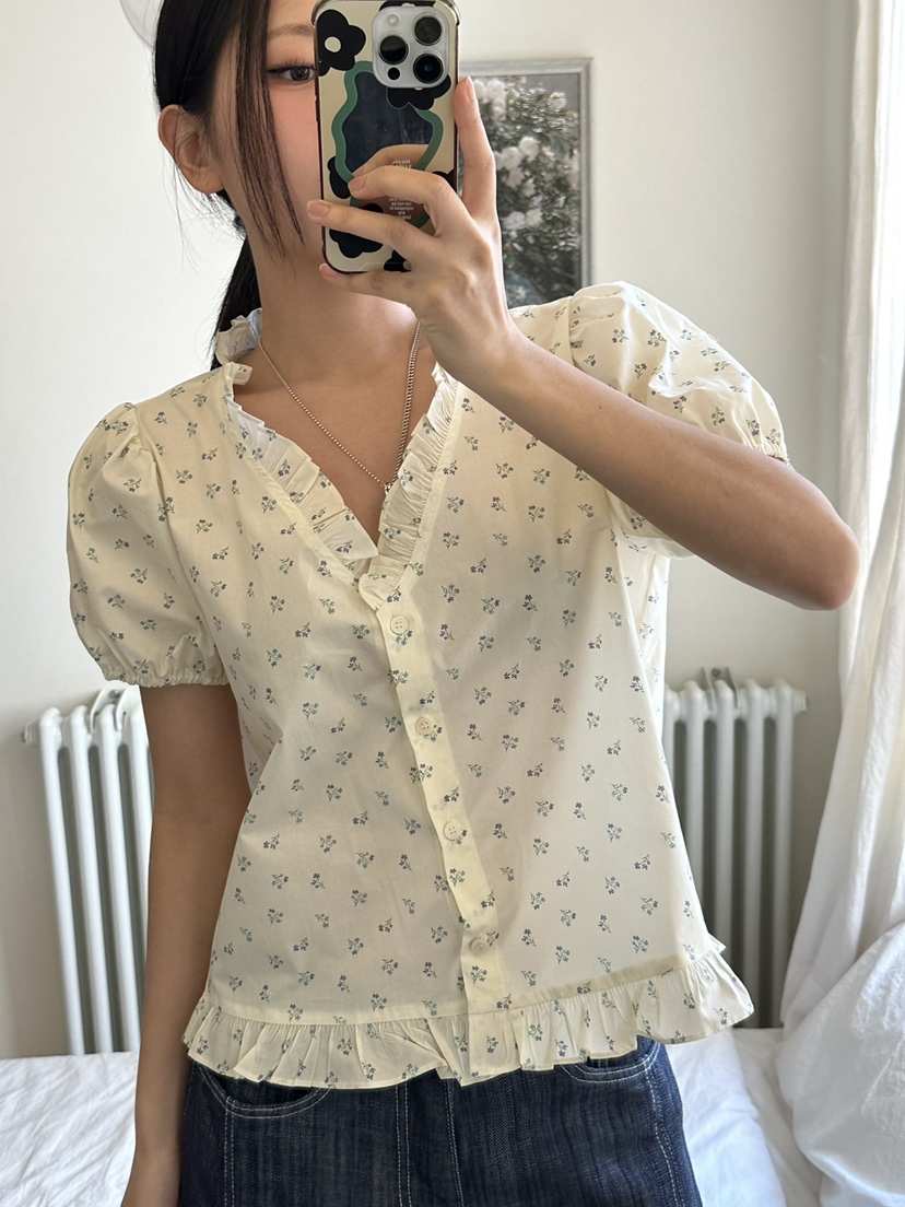 I MFACT東大門實拍女裝新款真品25春夏推薦職業襯衫蕾絲衫I MFACT襯衫/蕾絲衫