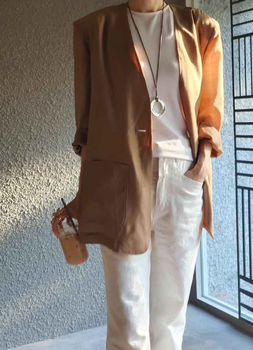 GENTLE B韓國直郵女裝新品休閑人氣25春夏推薦職業熱賣夾克GENTLE B夾克