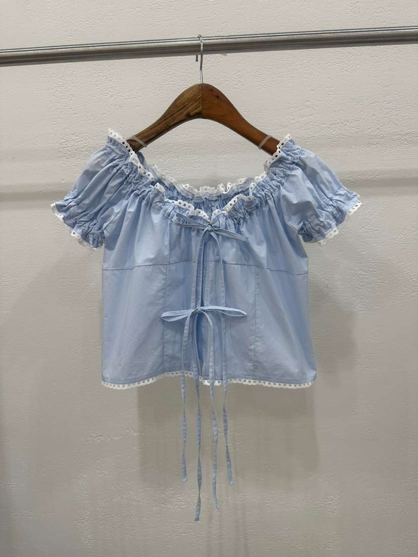 BANI BLUSH東大門直郵女士新款熱賣推薦職業25春夏襯衫蕾絲衫BANI BLUSH襯衫/蕾絲衫