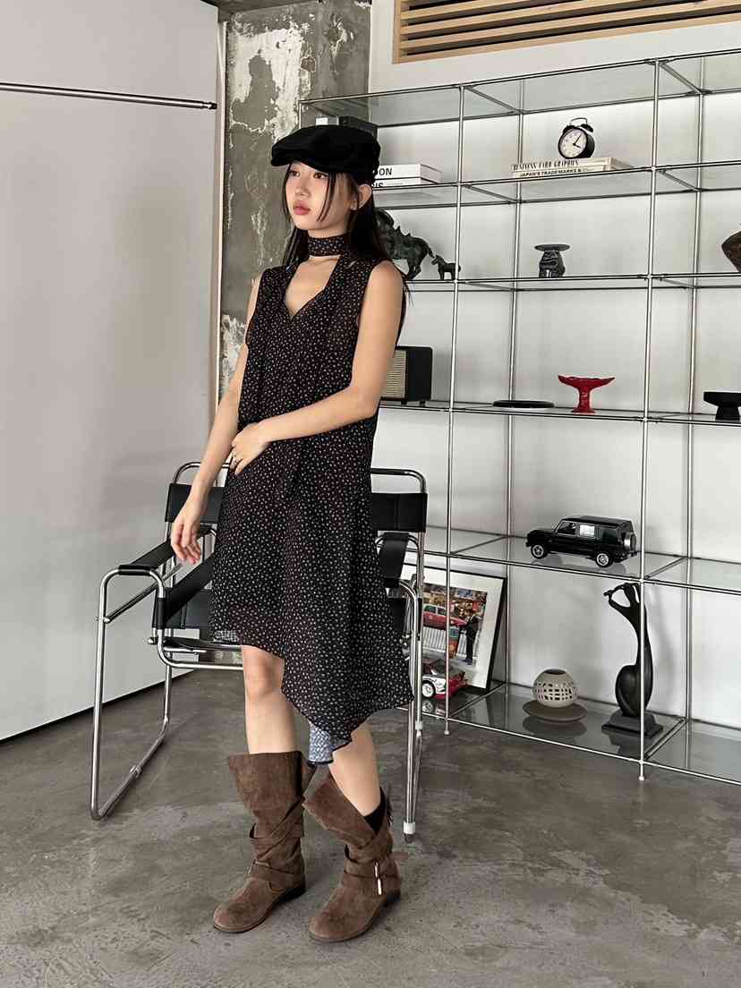 I MFACT韓國代購女士新品職業真品休閑25春夏推薦時尚連衣裙I MFACT連衣裙