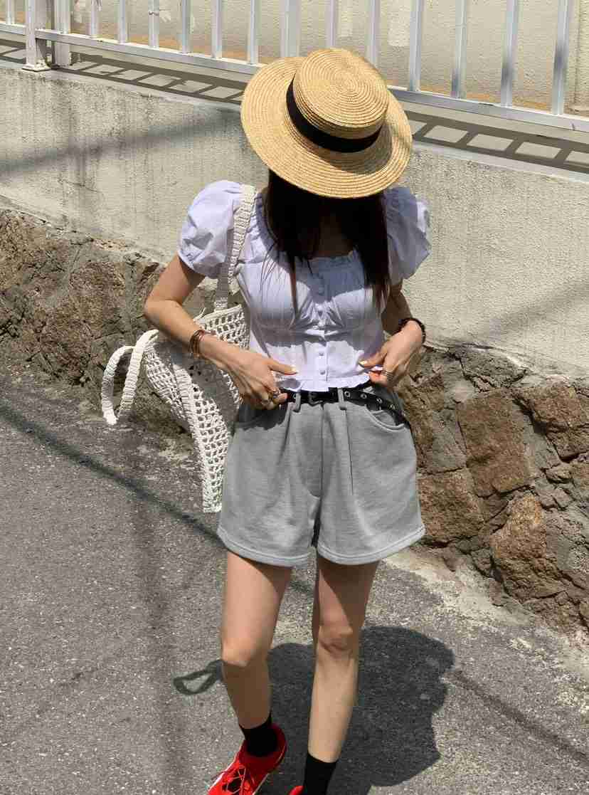 REVE CITE-L東大門代購女士新款休閑推薦熱賣人氣25春夏短褲REVE CITE短褲