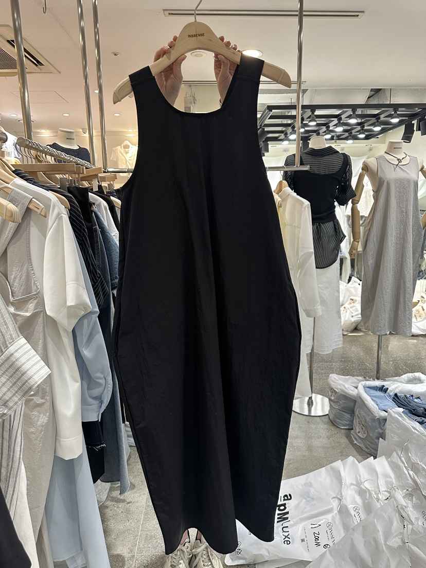 INSSENSE-A東大門代購女士新品推薦職業休閑連衣裙尼龍超長INSSENSE-A連衣裙