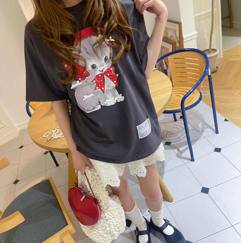 BOUTIQUE-L東大門代購女裝新品人氣真品時尚熱賣25春夏T恤BOUTIQUE-LT恤