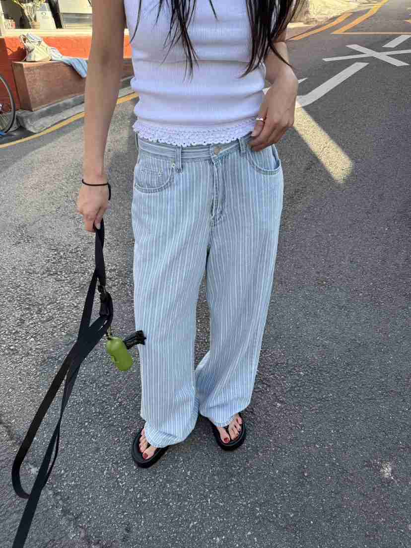 SUNDER MARKET東大門代購女士新品時尚真品熱賣休閑牛仔褲SUNDER MARKET牛仔褲