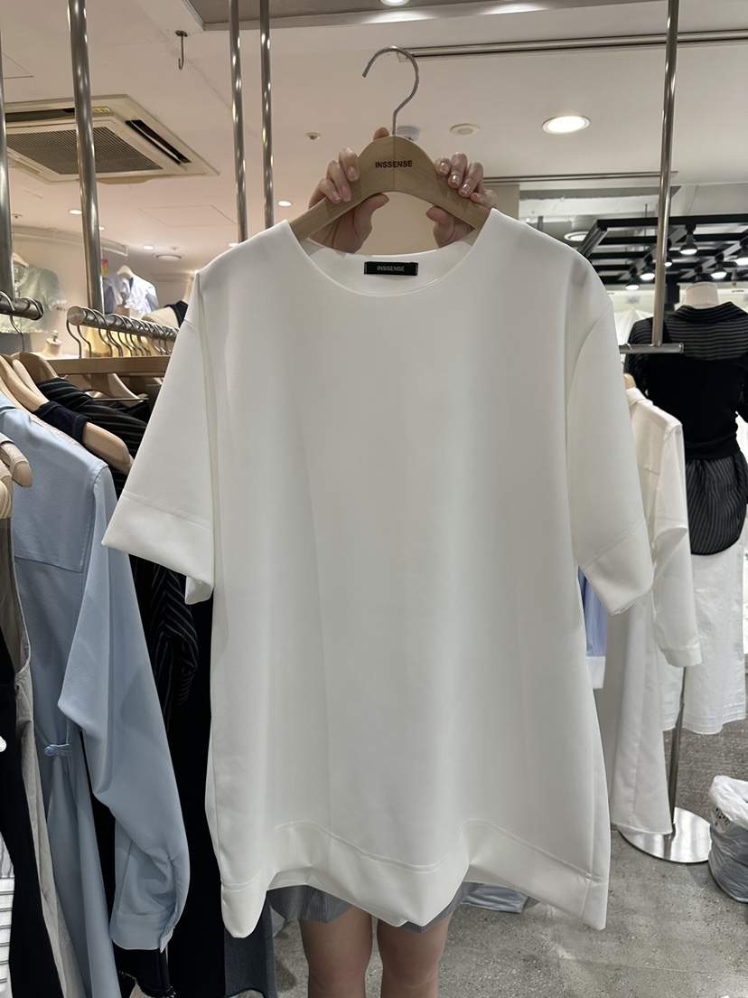 INSSENSE-A東大門直郵女裝新款25春夏休閑時尚職業真品T恤INSSENSE-AT恤