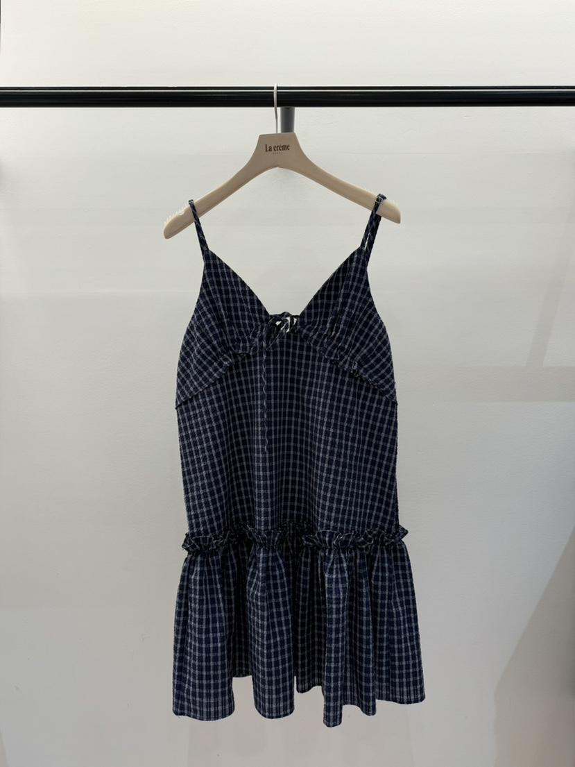 LA CREME韓國代購女裝新品25春夏休閑熱賣人氣職業連衣裙緊身LA CREME連衣裙