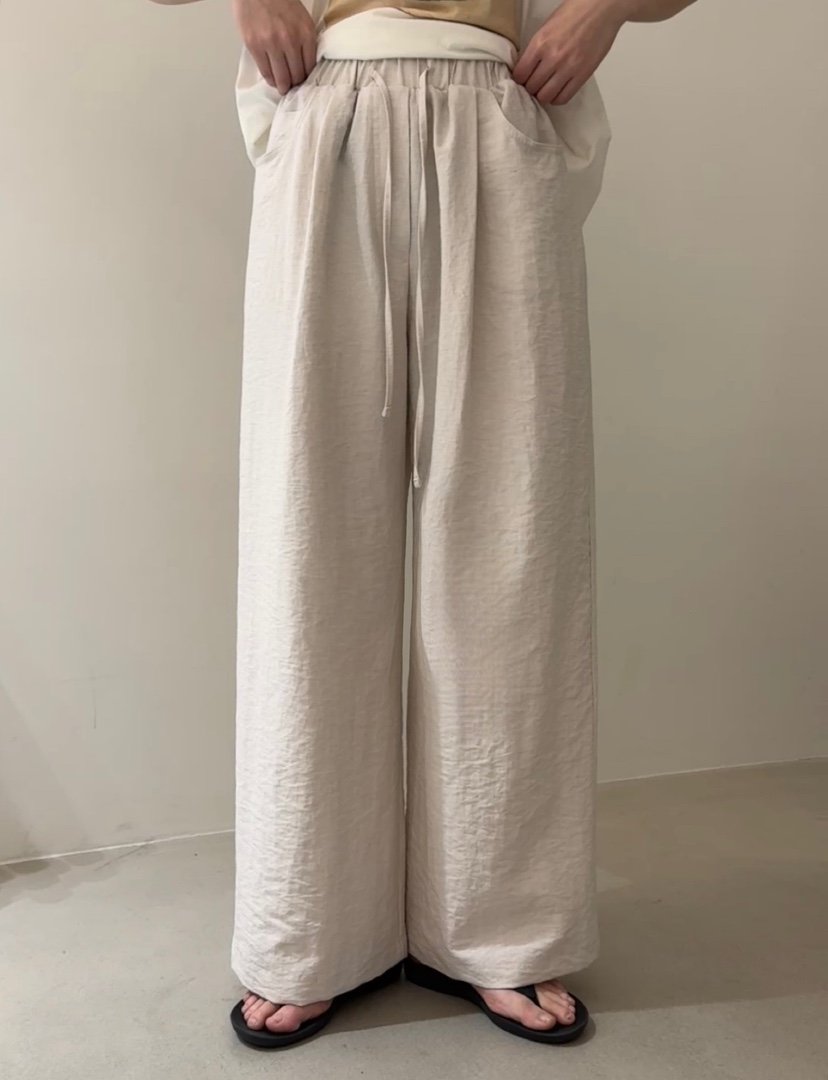 MONE-A東大門代購女裝新品熱賣真品25春夏推薦時尚休閑褲亞麻MONE-A休閑褲