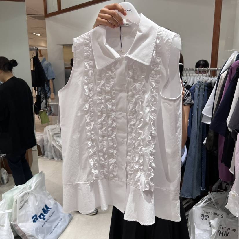 TEMPTING東大門實拍女裝新品熱賣職業推薦25春夏襯衫蕾絲衫TEMPTING襯衫/蕾絲衫