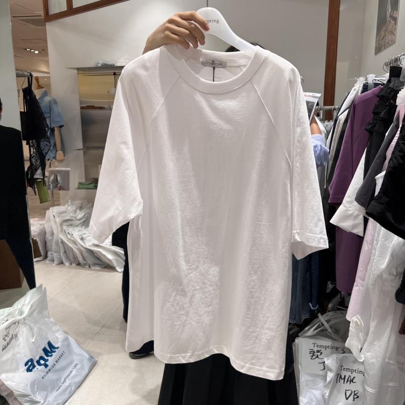 TEMPTING東大門直郵女裝新品熱賣25春夏休閑推薦T恤不含腰帶TEMPTINGT恤