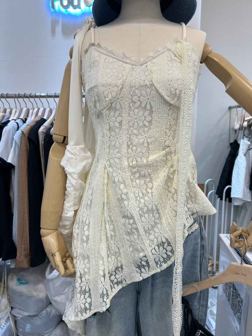 ROU.TINE韓國直郵女裝新品推薦熱賣人氣休閑吊帶背心含脖帶ROU.TINE吊帶/背心