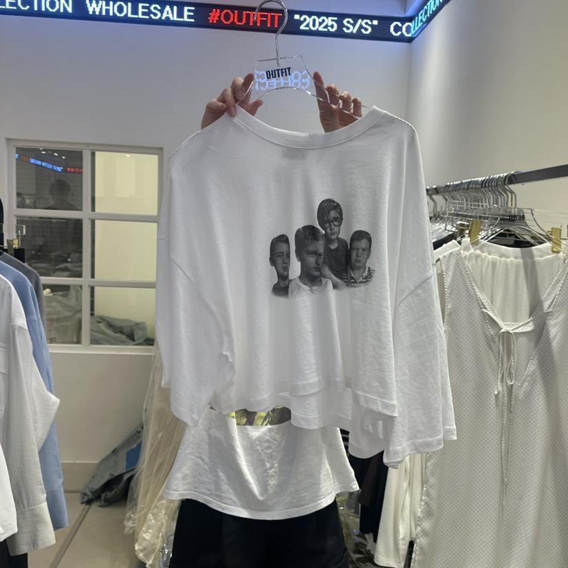 OUTFIT東大門代購女裝新品25春夏時尚推薦職業人氣真品長袖T恤OUTFIT長袖T恤