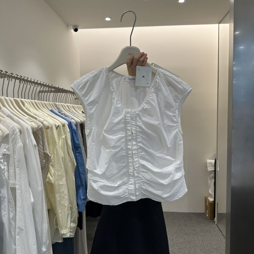 ALTER韓國直郵女士新款熱賣人氣真品25春夏時尚推薦襯衫蕾絲衫Alter襯衫/蕾絲衫