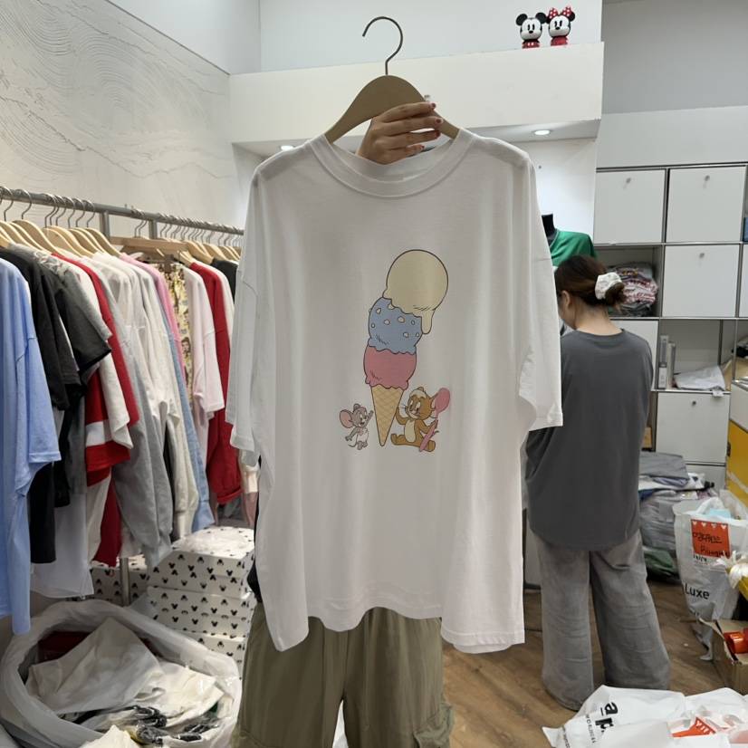 DE LINE韓國直郵女士新品職業休閑真品時尚推薦人氣25春夏T恤DE LINET恤
