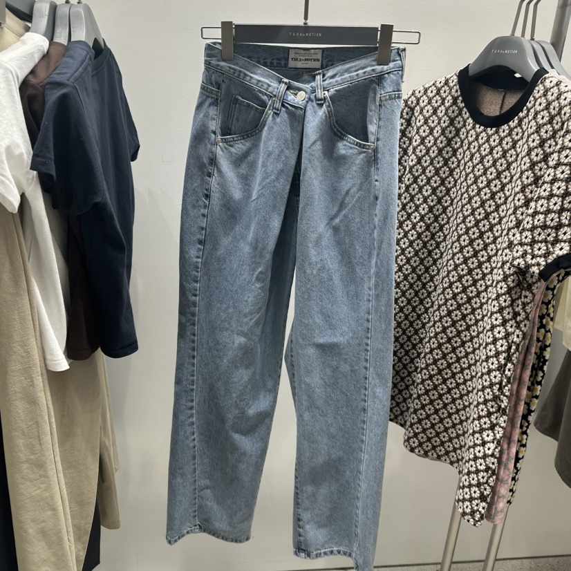 TARABY MOTION韓國直郵女士新品25春夏推薦真品職業牛仔褲TARABY MOTION牛仔褲