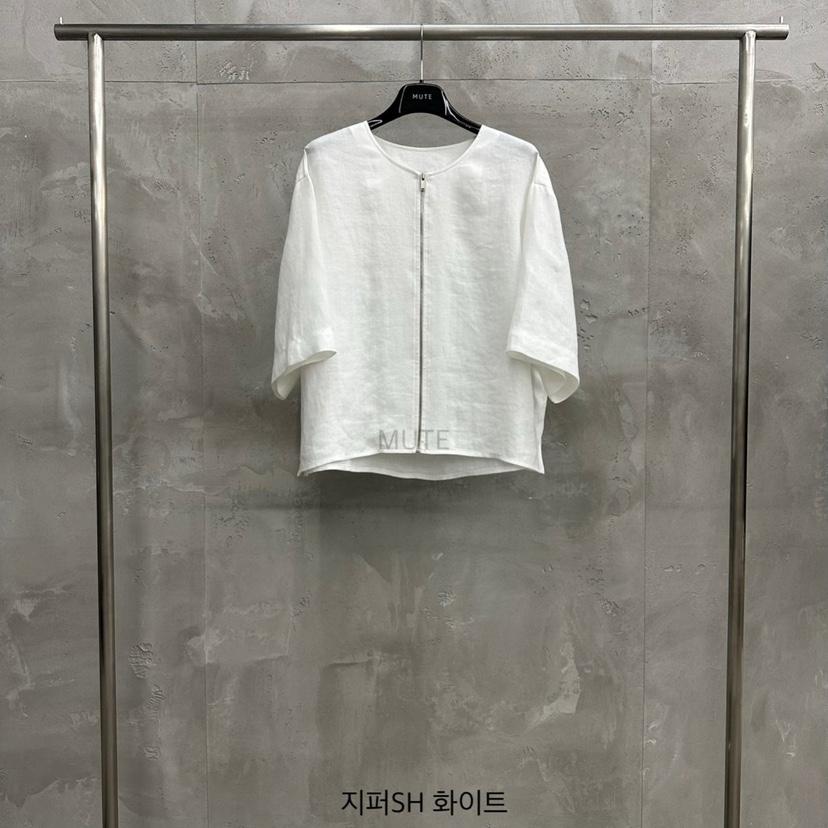 MUTE-P東大門實拍女裝新品真品人氣熱賣推薦襯衫蕾絲衫拉鏈MUTE襯衫/蕾絲衫