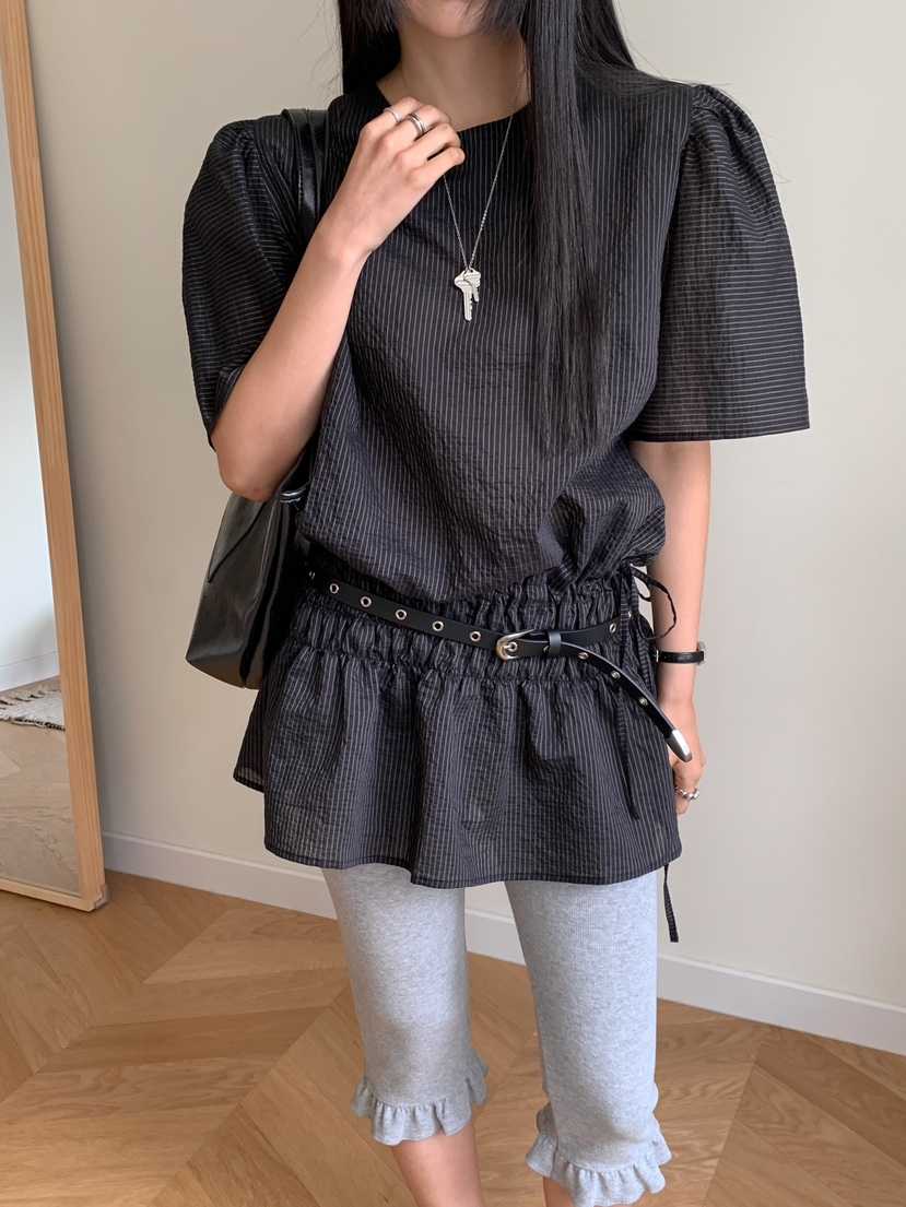 GOYOU韓國直郵㊣女裝新款推薦休閑時尚熱賣25春夏襯衫蕾絲衫de goyou襯衫/蕾絲衫
